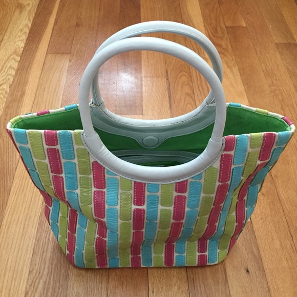 Sigrid Olson Purse Handbag Leather Satchel White - Picture 2 of 8